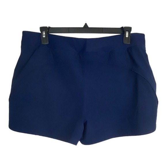 Lands End Womans Swim Shorts Size 18 Blue Pockets inside Liner 3.5" Inseam - Picture 6 of 9